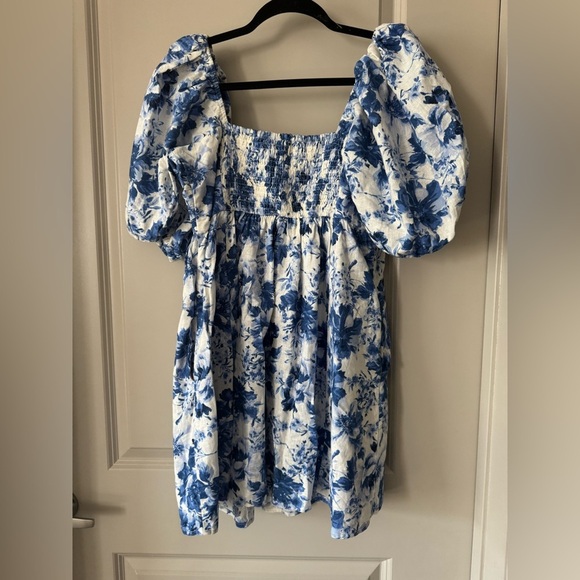 A&F A&F Emerson Linen-Blend Puff Sleeve Mini
Dress l MP - Picture 7 of 7